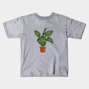 Monstera plant Kids T-Shirt